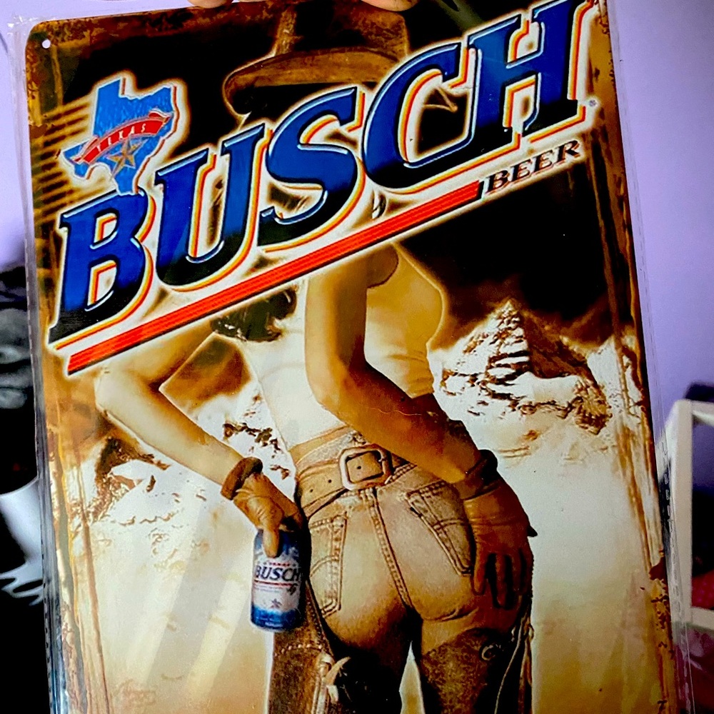 Busch beer signs